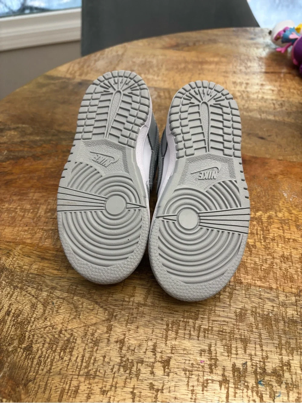 Nike Kids Nike Dunk Low in Gray and White